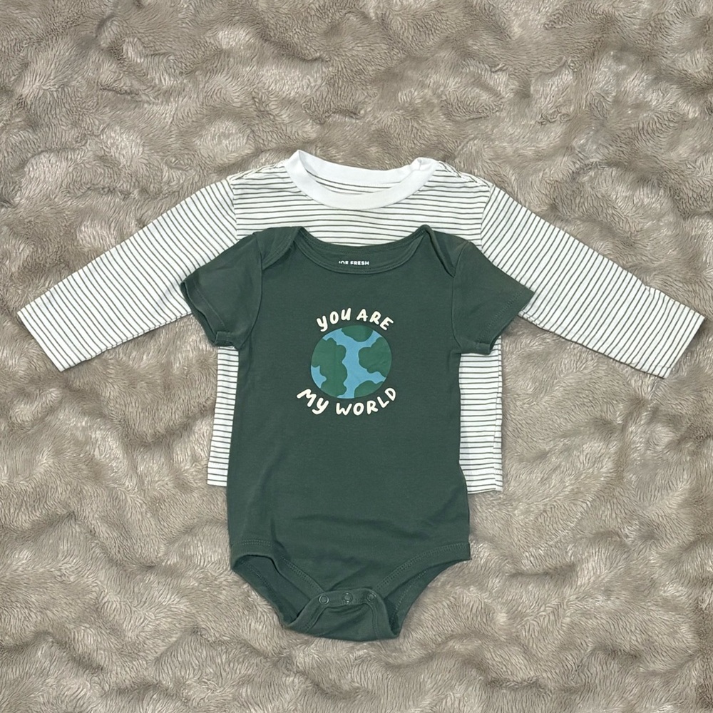 Kids'  Baby Striped Long and Short Sleeve Tee Bundle